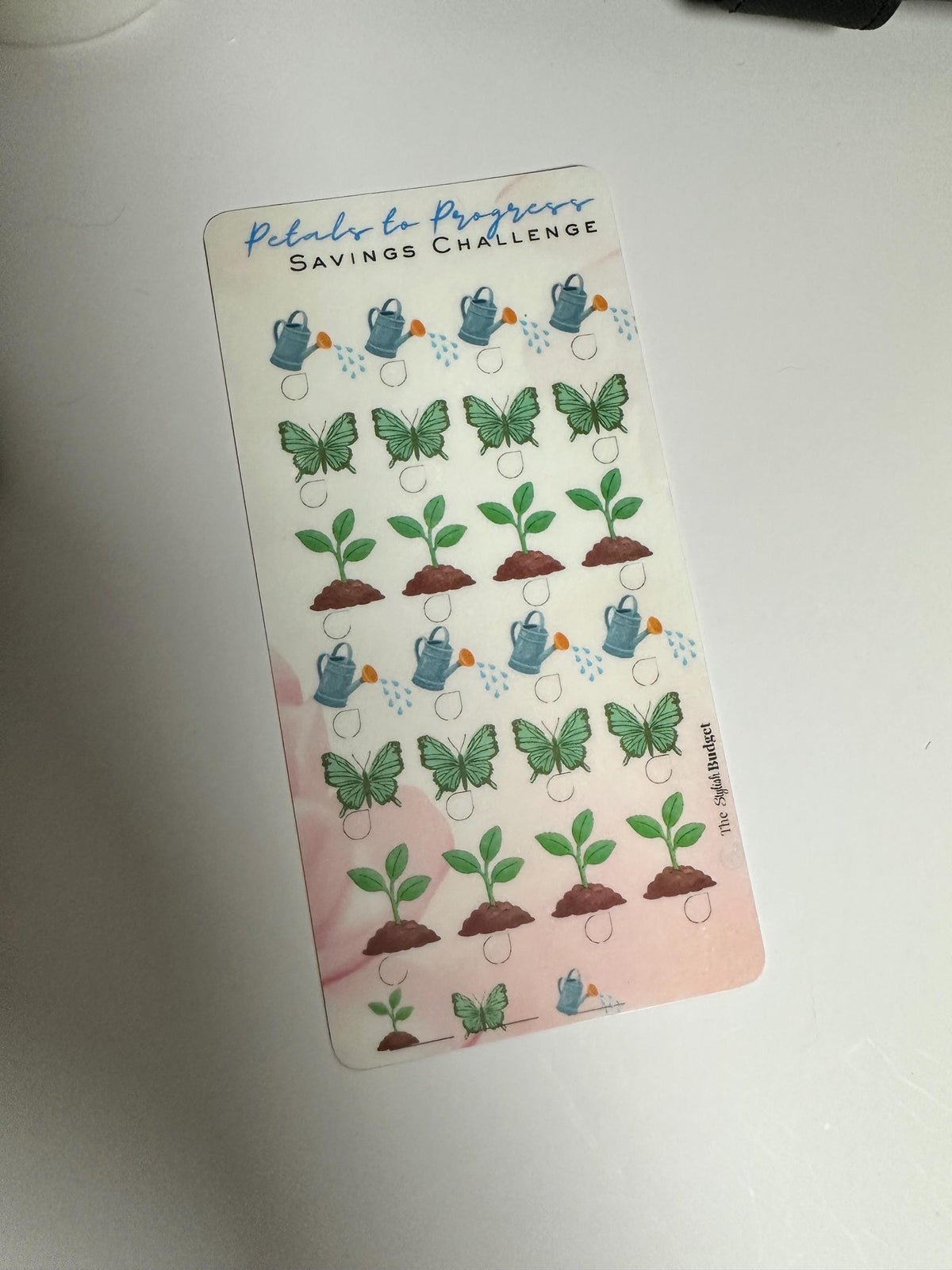Petals to Progress Savings Challenge