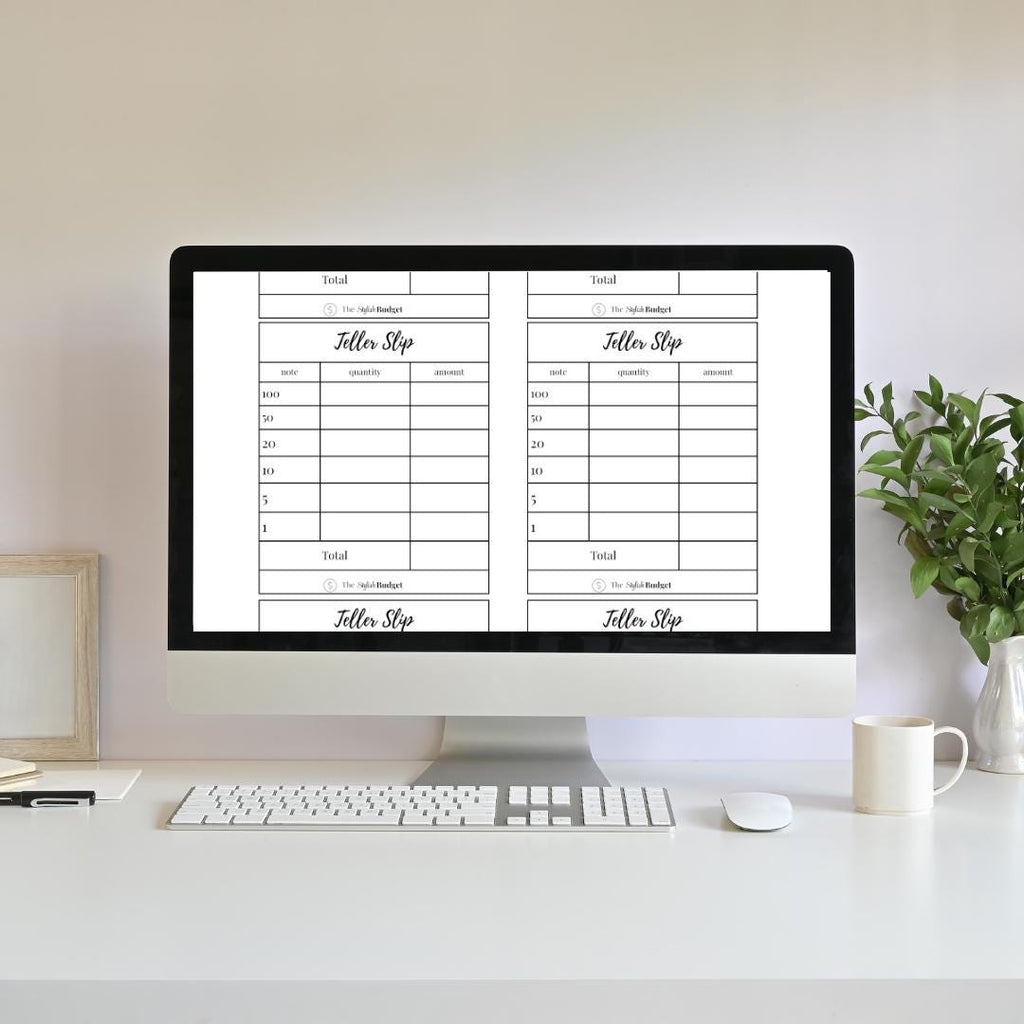 Teller Slips- Printable