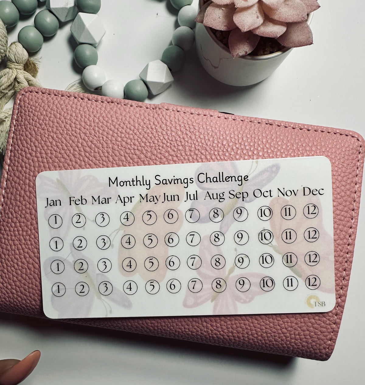 Twelve Month Savings Challenge |Four Designs
