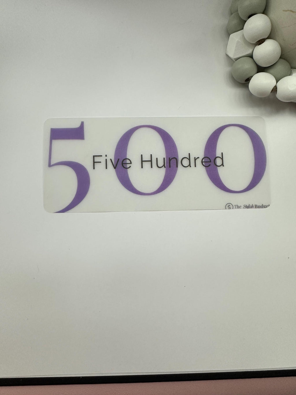 Frosted Cash Placeholders-Set of 6