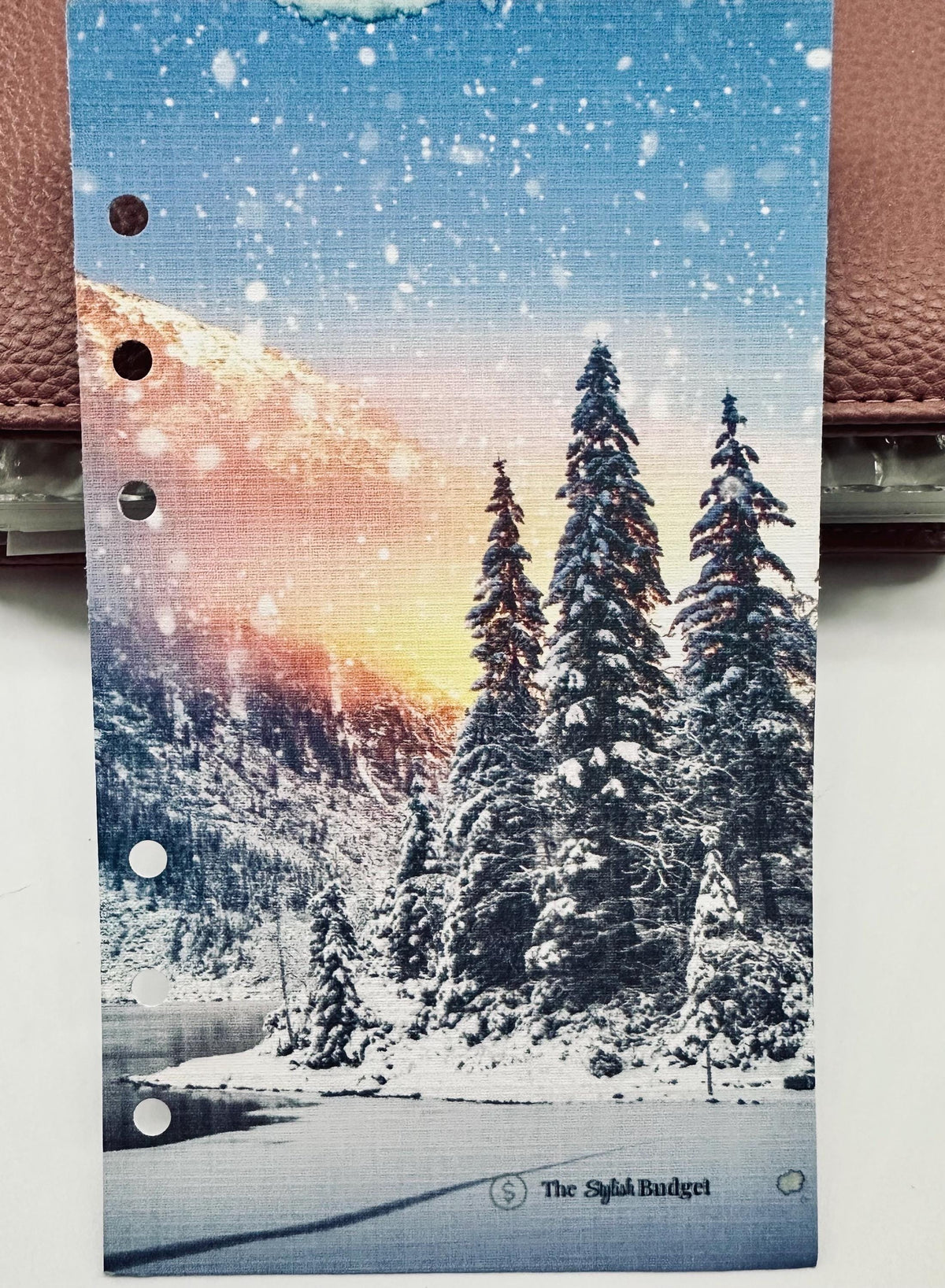 Winter Sunset Linen Dashboard | A6