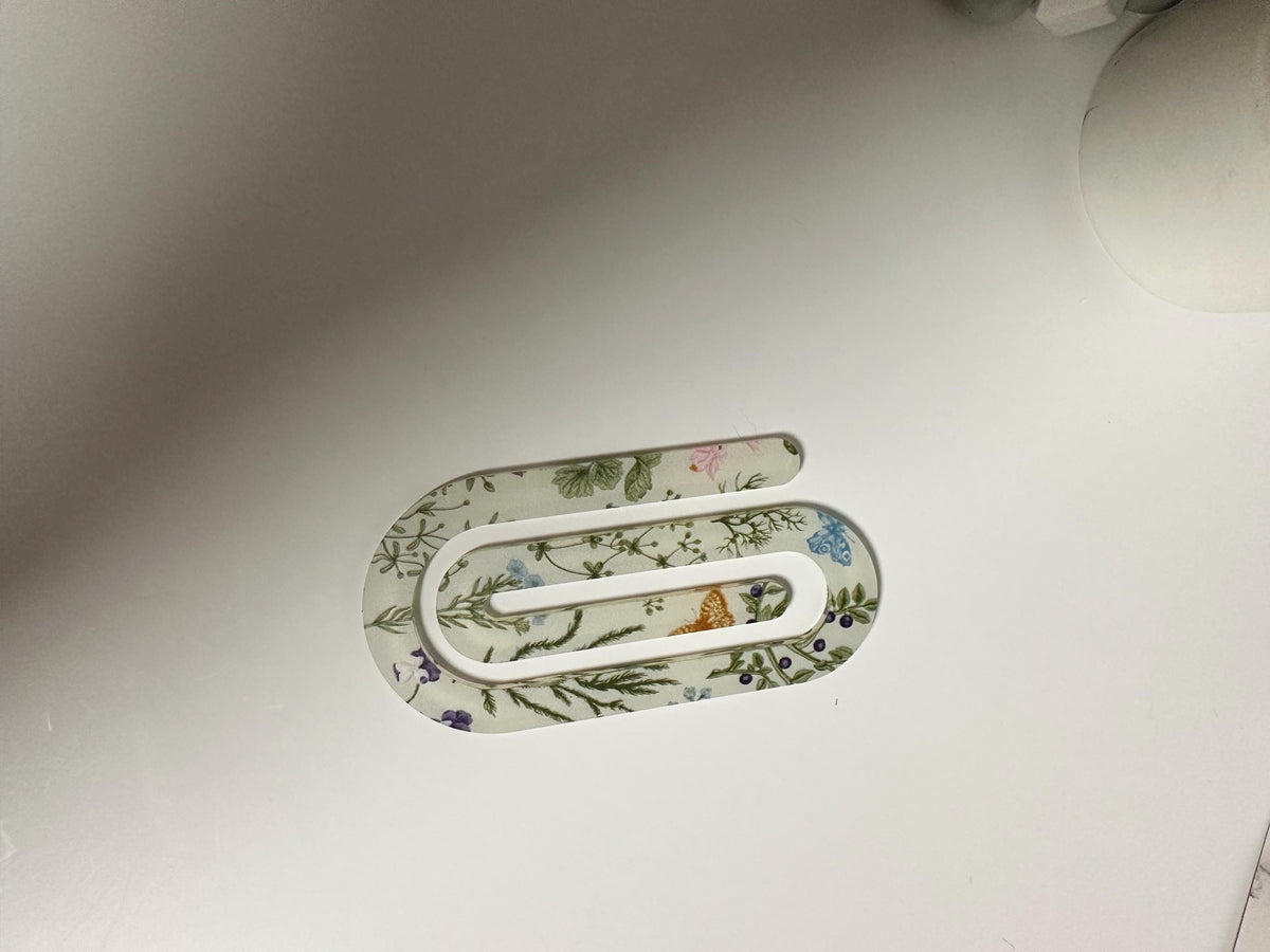 Soft Bloom Floral Binder Clip