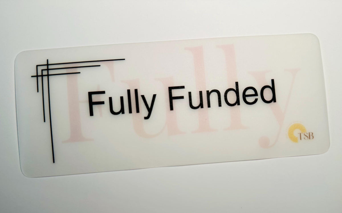 Modern Sans Savings Placeholders-Set of 6