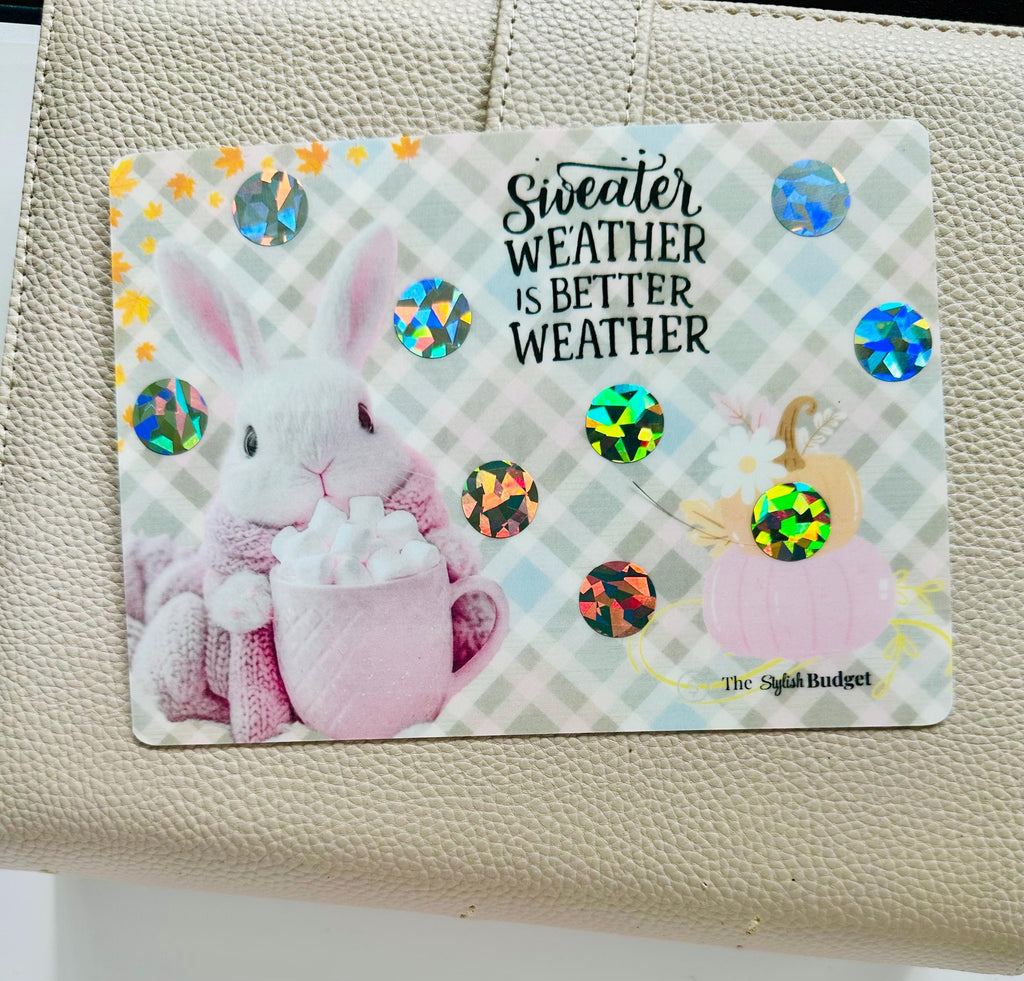 Sweater Weather- Scratch and Save Challenge