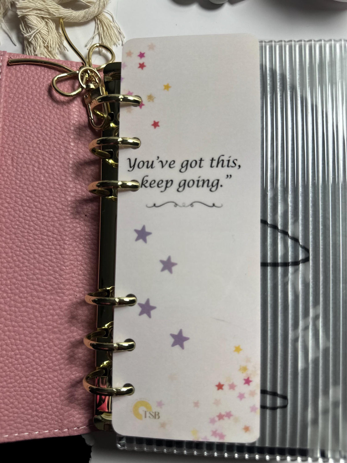 Motivational A6 Binder Bookmark