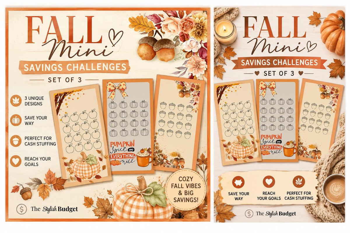 Fall Savings Challenge Printable