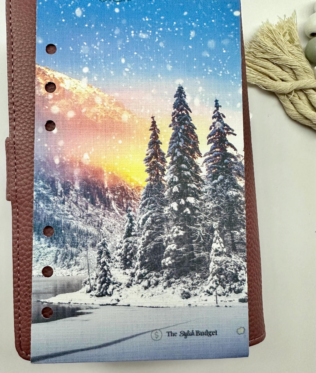 Winter Sunset Linen Dashboard | A6