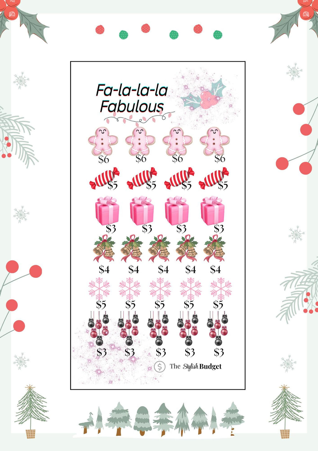 Fa-la-la-la Fabulous Savings Challenge- Christmas