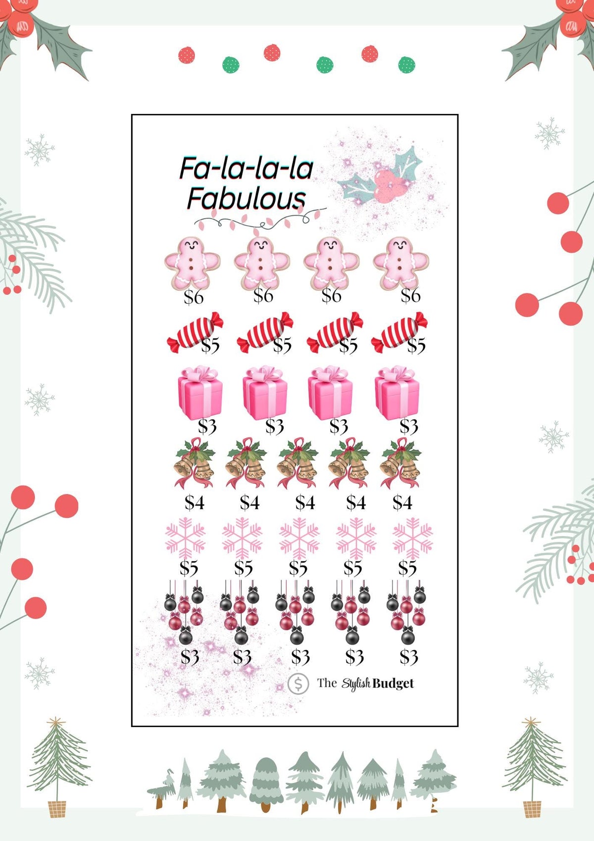 Fa-la-la-la Fabulous Savings Challenge- Christmas