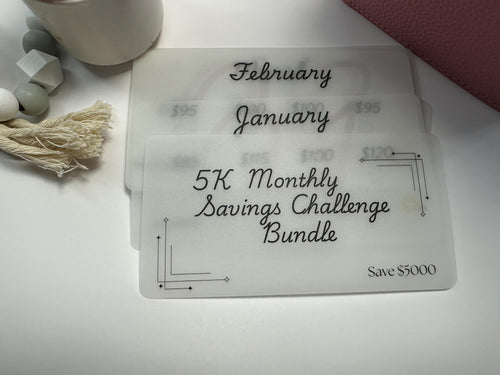 5K Monthly Savings Challenge Bundle