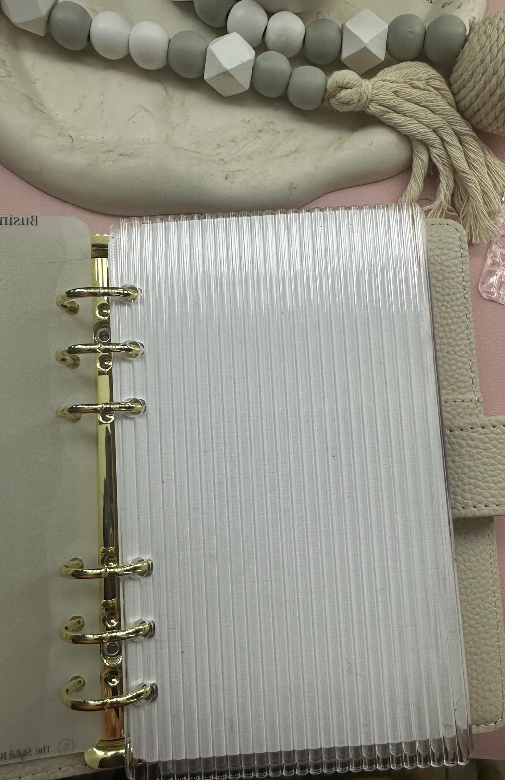 Fluted Acrylic Binder Dashboard-A5