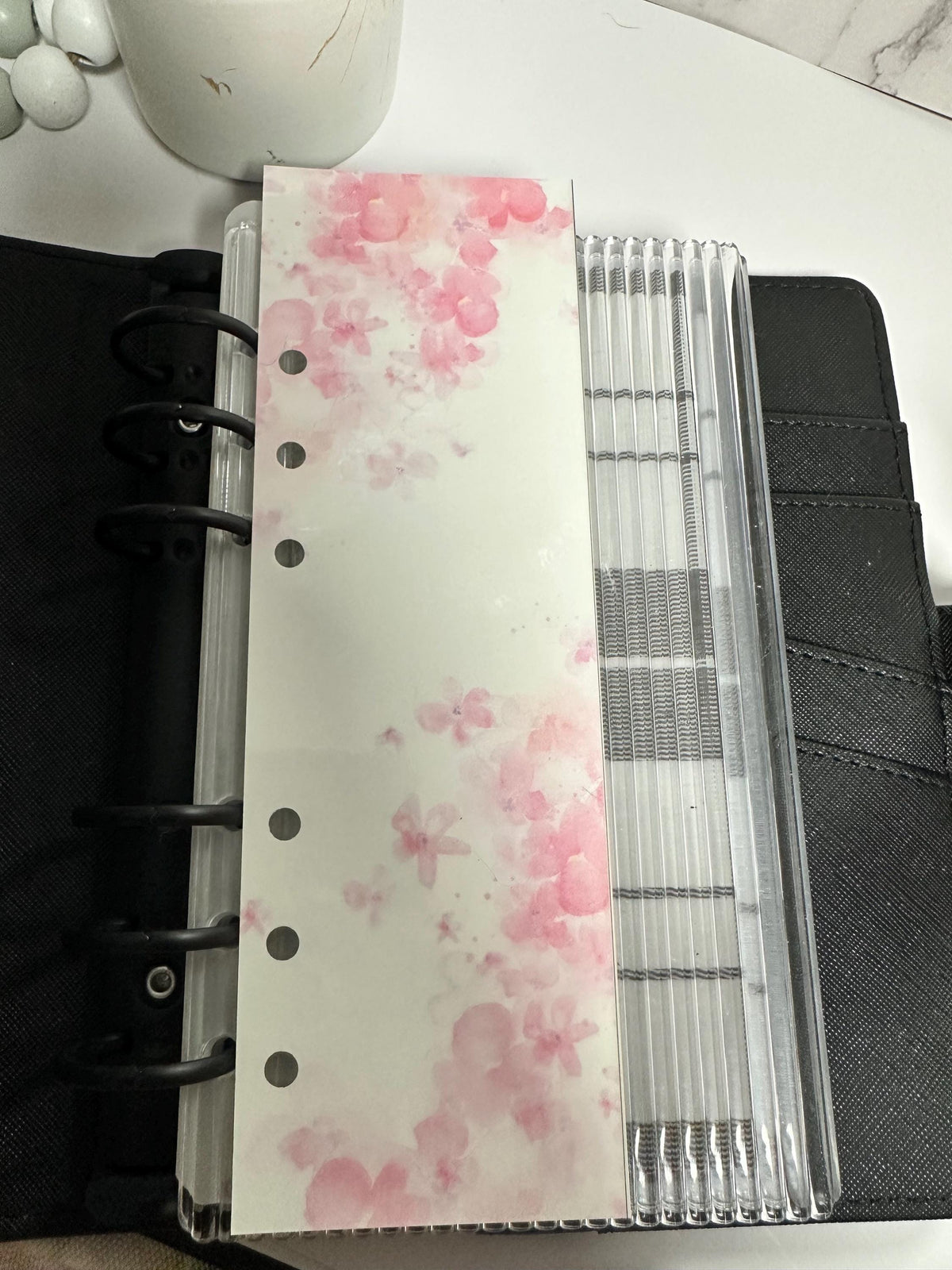 Soft Bloom Floral- A6 Binder Bookmark