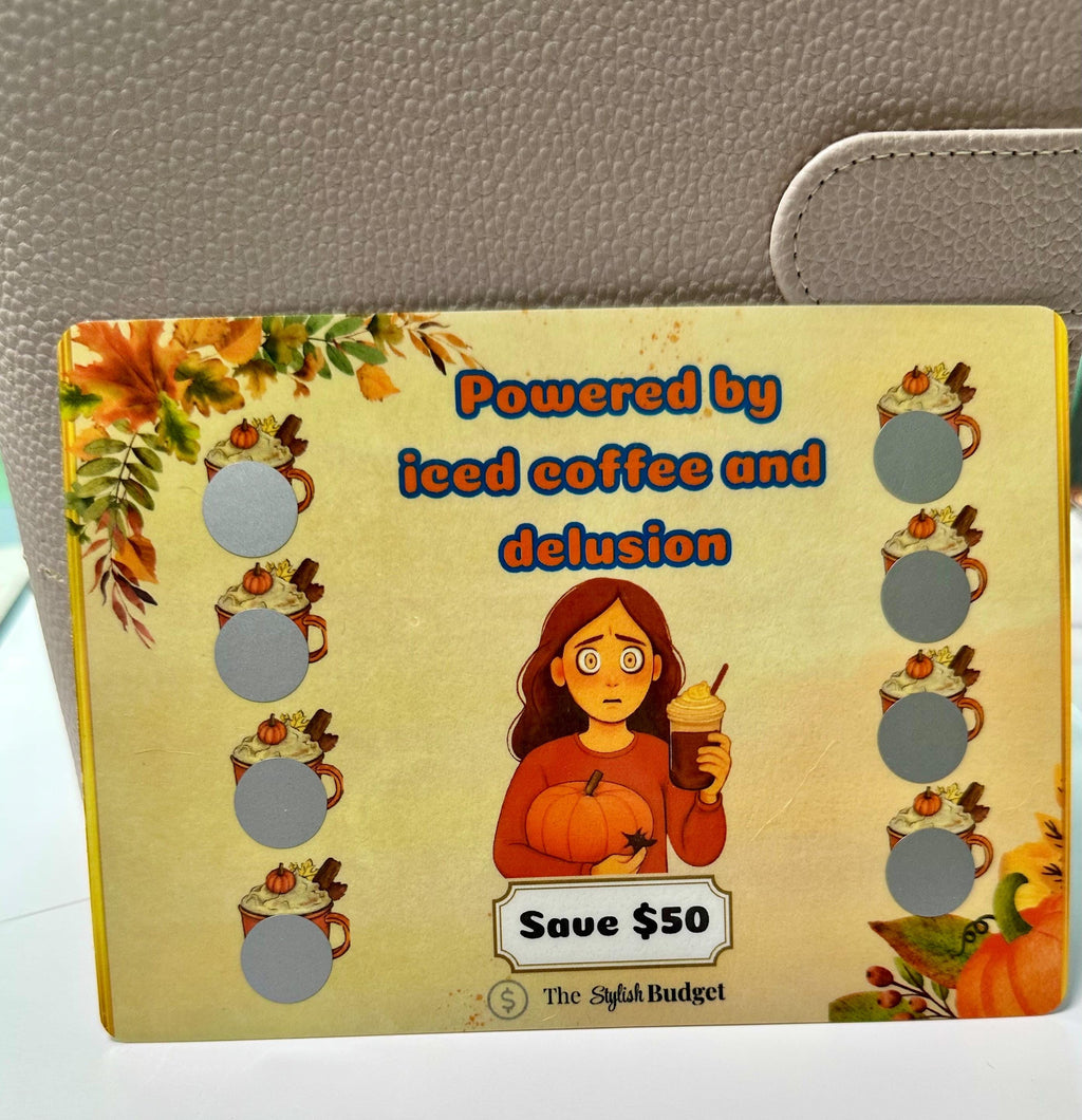Iced Coffee and Delusion- Scratch and Save A5