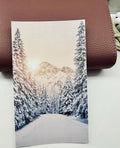Snowy Christmas Mountain-Linen Dashboard