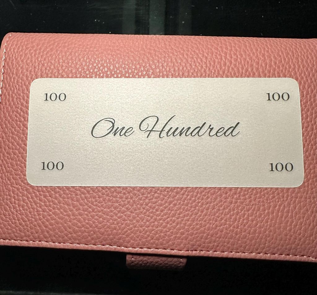Minimalist A6 Cash Placeholders, Set of 6