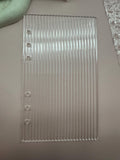 Fluted Acrylic Binder Dashboard-A5