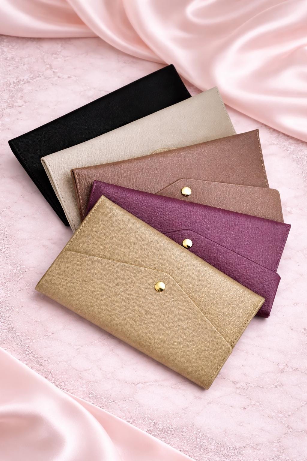 Safiya Leather Cash Envelope Wallet