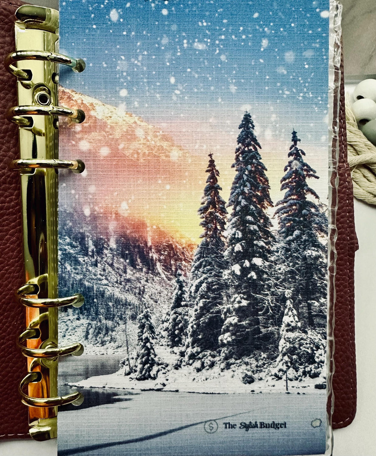 Winter Sunset Linen Dashboard | A6