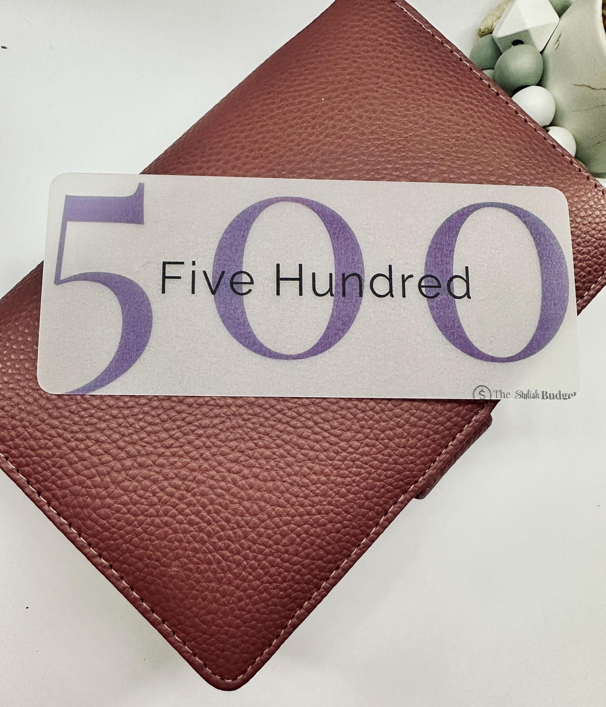 Frosted Cash Placeholders-Set of 6