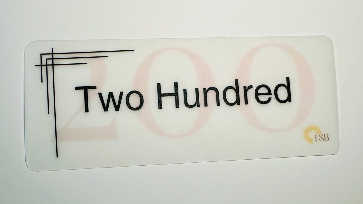 Modern Sans Savings Placeholders-Set of 6