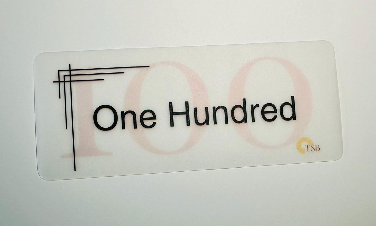 Modern Sans Savings Placeholders-Set of 6