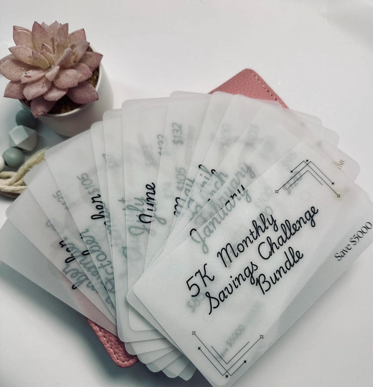 5K Monthly Savings Challenge Bundle