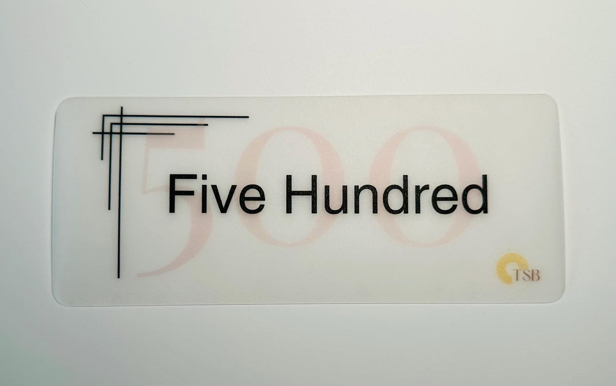 Modern Sans Savings Placeholders-Set of 6